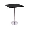 Holland Bar Stool Co. 36" 214 Chrome Table, 30" x 30" Square Top -Kitchen & Dining Furniture Sales Store Holland20Bar20Stool20Co 214 16CH30SQ Blk