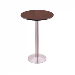 Holland Bar Stool Co. 42" 214 Stainless Table, 24" dia. Top -Kitchen & Dining Furniture Sales Store Holland20Bar20Stool20Co 214 16SS24R M
