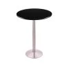 Holland Bar Stool Co. 36" 214 Stainless Table, 30" dia. Top -Kitchen & Dining Furniture Sales Store Holland20Bar20Stool20Co 214 16SS30R Blk 1