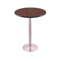 Holland Bar Stool Co. 42" 214 Stainless Table, 30" dia. Top -Kitchen & Dining Furniture Sales Store Holland20Bar20Stool20Co 214 16SS30R M
