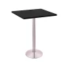 Holland Bar Stool Co. 36" 214 Stainless Table, 30" x 30" Square Top -Kitchen & Dining Furniture Sales Store Holland20Bar20Stool20Co 214 16SS30SQ Blk
