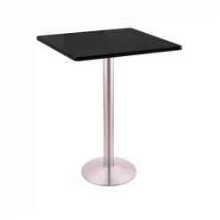 Holland Bar Stool Co. 36" 214 Stainless Table, 30" x 30" Square Top
