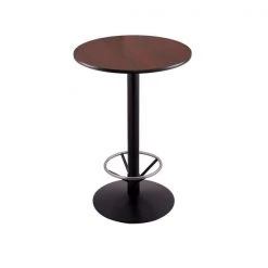 Holland Bar Stool Co. 42" 214 Black Table 24" dia. Top, Foot Ring -Kitchen & Dining Furniture Sales Store Holland20Bar20Stool20Co 214 22BW24R MFTRG