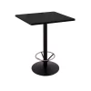 Holland Bar Stool Co. 42" 214 Black Table 30" x 30" Square Top, Foot Ring -Kitchen & Dining Furniture Sales Store Holland20Bar20Stool20Co 214 22BW30SQ BlkFTRG