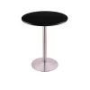 Holland Bar Stool Co. 36" 214 Stainless Table, 30" dia. Top -Kitchen & Dining Furniture Sales Store Holland20Bar20Stool20Co 214 22SS30R Blk