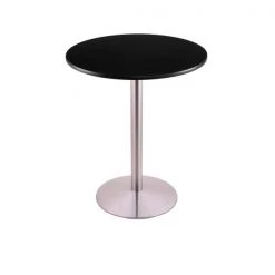 Holland Bar Stool Co. 36" 214 Stainless Table, 30" dia. Top