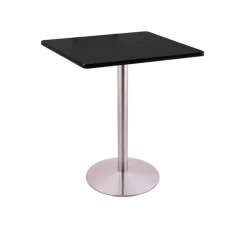 Holland Bar Stool Co. 36" 214 Stainless Table, 30" x 30" Square Top