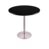 Holland Bar Stool Co. 42" 214 Stainless Table, 36" dia. Top -Kitchen & Dining Furniture Sales Store Holland20Bar20Stool20Co 214 22SS36R Blk 1