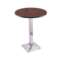 Holland Bar Stool Co. 42" 217 Chrome Table, 30" dia. Top -Kitchen & Dining Furniture Sales Store Holland20Bar20Stool20Co 217CH30R M 1