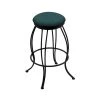 Holland Bar Stool Co. 30" Swivel Bar Stool, Black Wrinkle, Graph Tidal Seat -Kitchen & Dining Furniture Sales Store Holland20Bar20Stool20Co 3000BW022