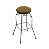 Holland Bar Stool Co. 30" Swivel Bar Stool, Black Wrinkle, Canter Saddle Seat -Kitchen & Dining Furniture Sales Store Holland20Bar20Stool20Co 3020BW012