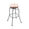 Holland Bar Stool Co. 30" Swivel Bar Stool, Black Wrinkle, Nat Maple Seat -Kitchen & Dining Furniture Sales Store Holland20Bar20Stool20Co 3020BWNatMpl