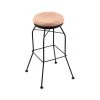 Holland Bar Stool Co. 30" Swivel Bar Stool, Black Wrinkle, Nat Oak Seat -Kitchen & Dining Furniture Sales Store Holland20Bar20Stool20Co 3020BWNatOak