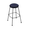 Holland Bar Stool Co. 30" Stationary Bar Stool, Black Wrinkle, Graph Anchor Seat -Kitchen & Dining Furniture Sales Store Holland20Bar20Stool20Co 3030BW014