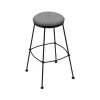 Holland Bar Stool Co. 25" Stationary Counter Stool, Black Wrinkle, Graph Seat -Kitchen & Dining Furniture Sales Store Holland20Bar20Stool20Co 3030BW020