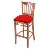 Holland Bar Stool Co. 30" Bar Stool, Medium Finish, Canter Red Seat -Kitchen & Dining Furniture Sales Store Holland20Bar20Stool20Co 3120Med011