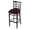 Holland Bar Stool Co. 25" Counter Stool, Black Finish, Canter Bordeaux Seat -Kitchen & Dining Furniture Sales Store Holland20Bar20Stool20Co 3130Blk005