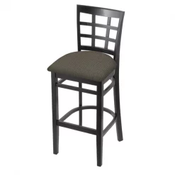 Holland Bar Stool Co. 30" Bar Stool, Black Finish, Graph Chalice Seat