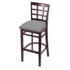 Holland Bar Stool Co. 25" Counter Stool, Dark Cherry Finish, Canter Grey Seat -Kitchen & Dining Furniture Sales Store Holland20Bar20Stool20Co 3130DC007