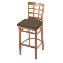 Holland Bar Stool Co. 30" Bar Stool, Medium Finish, Canter Earth Seat