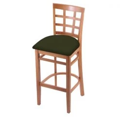 Holland Bar Stool Co. 25" Counter Stool, Medium Finish, Canter Pine Seat