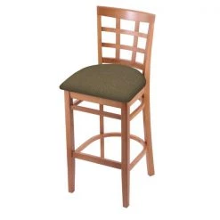 Holland Bar Stool Co. 30" Bar Stool, Medium Finish, Graph Cork Seat