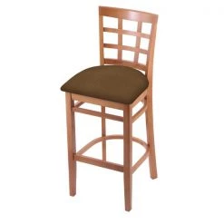 Holland Bar Stool Co. 30" Bar Stool, Medium Finish, Rein Thatch Seat