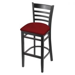Holland Bar Stool Co. 30" Bar Stool, Black Finish, Graph Ruby Seat