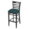 Holland Bar Stool Co. 30" Bar Stool, Black Finish, Graph Tidal Seat