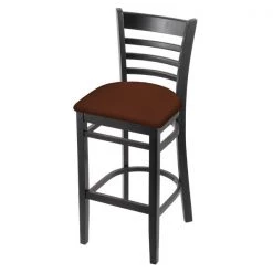 Holland Bar Stool Co. 30" Bar Stool, Black Finish, Rein Adobe Seat