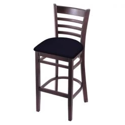 Holland Bar Stool Co. 25" Counter Stool, Dark Cherry Finish, Canter Twilight Seat