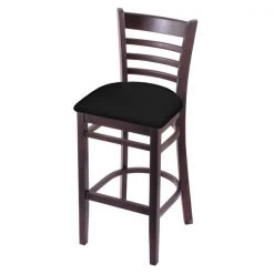 Holland Bar Stool Co. 30" Bar Stool, Dark Cherry Finish, Black Vinyl Seat