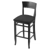 Holland Bar Stool Co. 25" Counter Stool, Black Finish, Canter Iron Seat