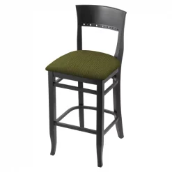 Holland Bar Stool Co. 25" Counter Stool, Black Finish, Graph Parrot Seat