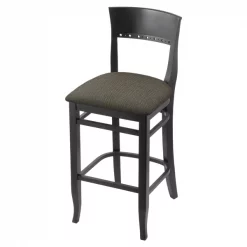 Holland Bar Stool Co. 25" Counter Stool, Black Finish, Graph Chalice Seat