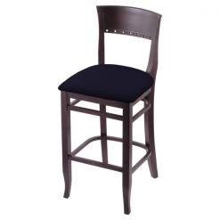 Holland Bar Stool Co. 25" Counter Stool, Dark Cherry Finish, Canter Twilight Seat
