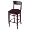 Holland Bar Stool Co. 25" Counter Stool, Dark Cherry Finish, Canter Bordeaux Seat -Kitchen & Dining Furniture Sales Store Holland20Bar20Stool20Co 3160DC005