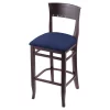 Holland Bar Stool Co. 25" Counter Stool, Dark Cherry Finish, Graph Anchor Seat