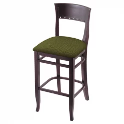 Holland Bar Stool Co. 25" Counter Stool, Dark Cherry Finish, Graph Parrot Seat