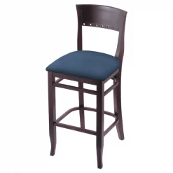 Holland Bar Stool Co. 25" Counter Stool, Dark Cherry Finish, Rein Bay Seat