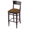 Holland Bar Stool Co. 25" Counter Stool, Dark Cherry Finish, Rein Thatch Seat