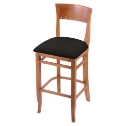 Holland Bar Stool Co. 25" Counter Stool, Medium Finish, Canter Espresso Seat