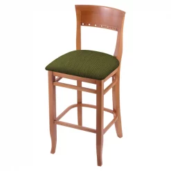 Holland Bar Stool Co. 25" Counter Stool, Medium Finish, Graph Parrot Seat