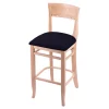 Holland Bar Stool Co. 25" Counter Stool, Natural Finish, Canter Twilight Seat