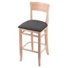 Holland Bar Stool Co. 25" Counter Stool, Natural Finish, Canter Storm Seat