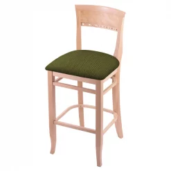 Holland Bar Stool Co. 25" Counter Stool, Natural Finish, Graph Parrot Seat