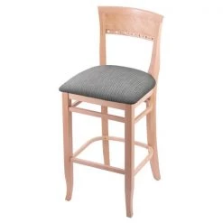 Holland Bar Stool Co. 25" Counter Stool, Natural Finish, Graph Seat