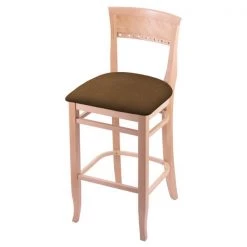 Holland Bar Stool Co. 25" Counter Stool, Natural Finish, Rein Thatch Seat