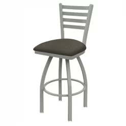 Holland Bar Stool Co. 30" Swivel Bar Stool, Nickel Finish, Graph Chalice Seat