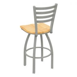 Holland Bar Stool Co. 30" Swivel Bar Stool, Nickel Finish, Nat Oak Seat -Kitchen & Dining Furniture Sales Store Holland20Bar20Stool20Co 410ANNatOak 2